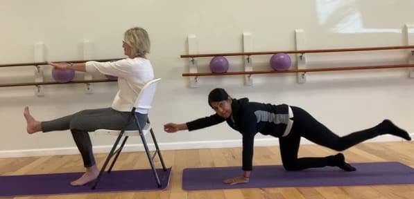 Choose to practice on the mat or in a chair